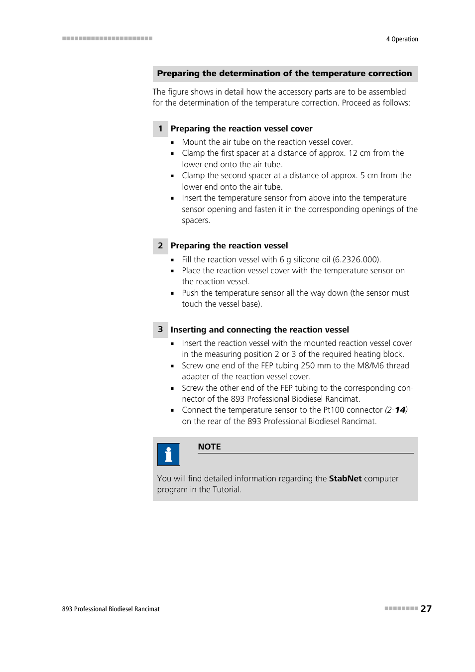 Metrohm 893 Professional Biodiesel Rancimat User Manual | Page 35 / 60