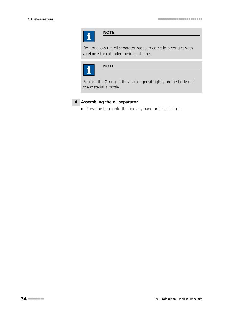 Metrohm 893 Professional Biodiesel Rancimat User Manual | Page 42 / 60