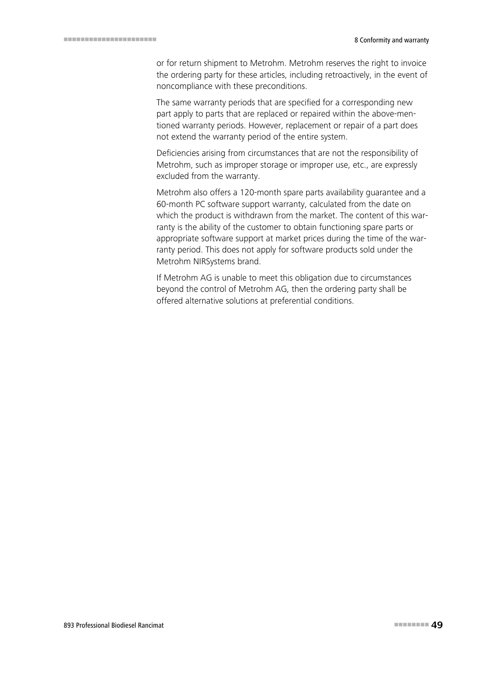 Metrohm 893 Professional Biodiesel Rancimat User Manual | Page 57 / 60