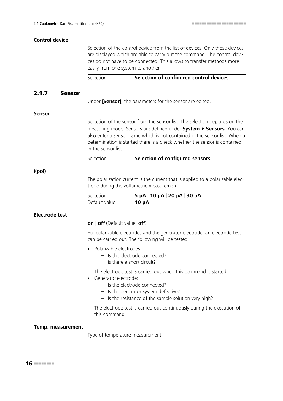 7 sensor, Sensor | Metrohm 840 PC Control 6.0 / Touch Control User Manual | Page 22 / 34