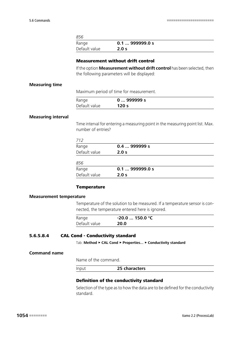 4 cal cond - conductivity standard | Metrohm tiamo 2.2 (ProcessLab) User Manual | Page 1070 / 1644