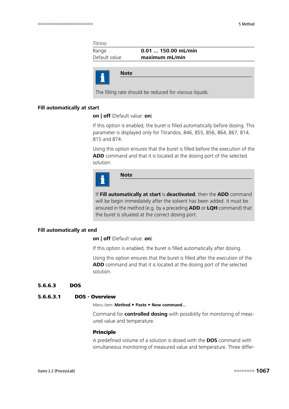 3 dos, 1 dos - overview | Metrohm tiamo 2.2 (ProcessLab) User Manual | Page 1083 / 1644