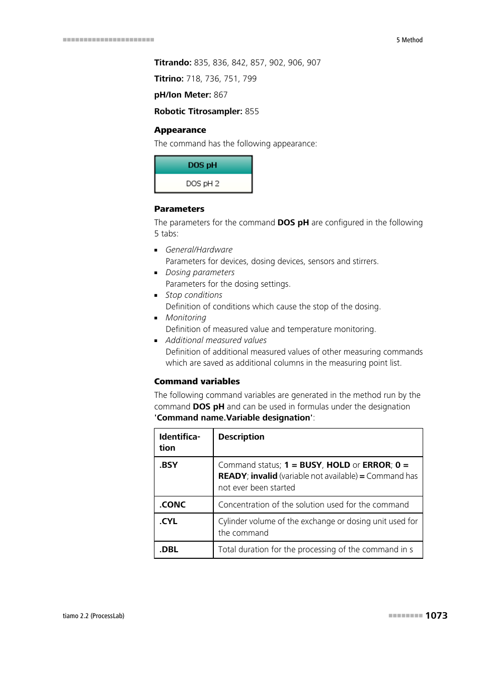 Metrohm tiamo 2.2 (ProcessLab) User Manual | Page 1089 / 1644