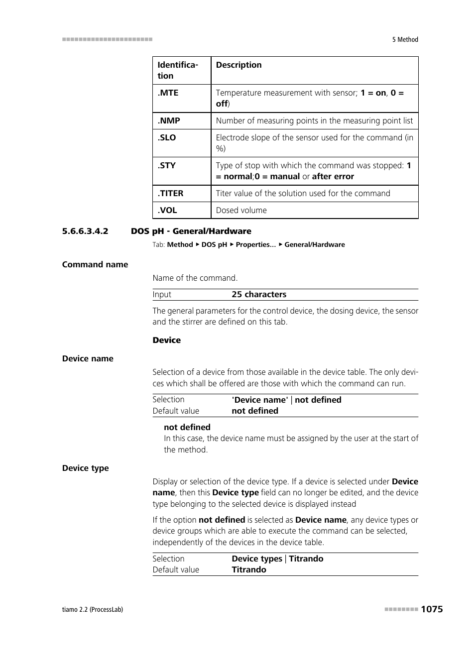 2 dos ph - general/hardware, General/hardware | Metrohm tiamo 2.2 (ProcessLab) User Manual | Page 1091 / 1644