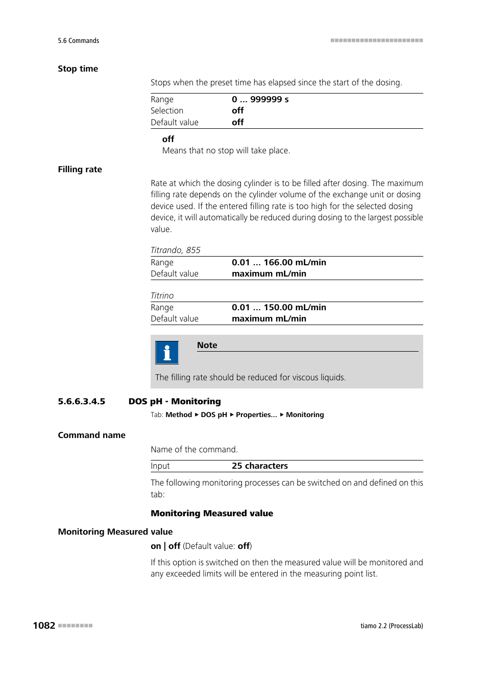 5 dos ph - monitoring, Monitoring | Metrohm tiamo 2.2 (ProcessLab) User Manual | Page 1098 / 1644