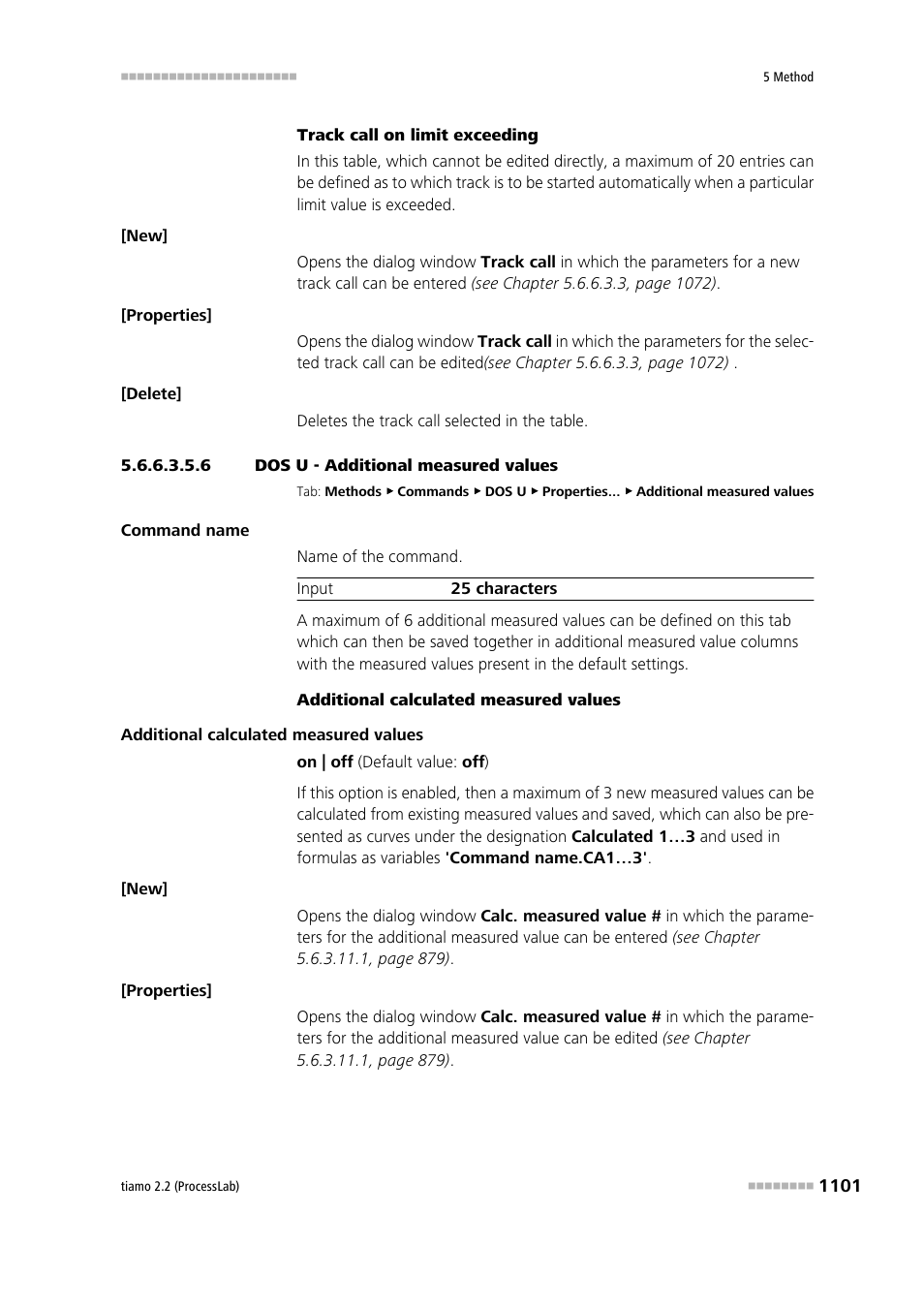 6 dos u - additional measured values, Additional measured values | Metrohm tiamo 2.2 (ProcessLab) User Manual | Page 1117 / 1644