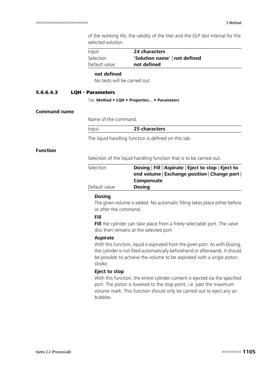 3 lqh - parameters | Metrohm tiamo 2.2 (ProcessLab) User Manual | Page 1121 / 1644