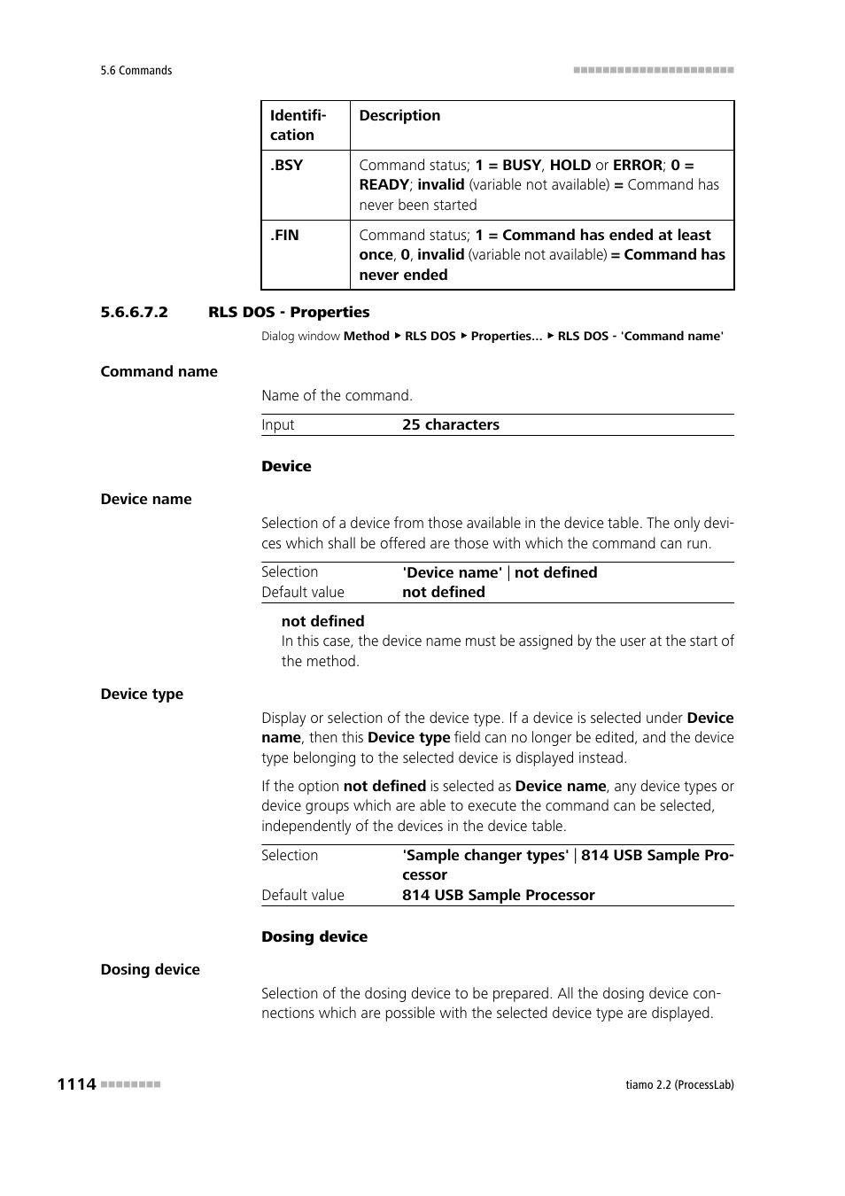 2 rls dos - properties | Metrohm tiamo 2.2 (ProcessLab) User Manual | Page 1130 / 1644