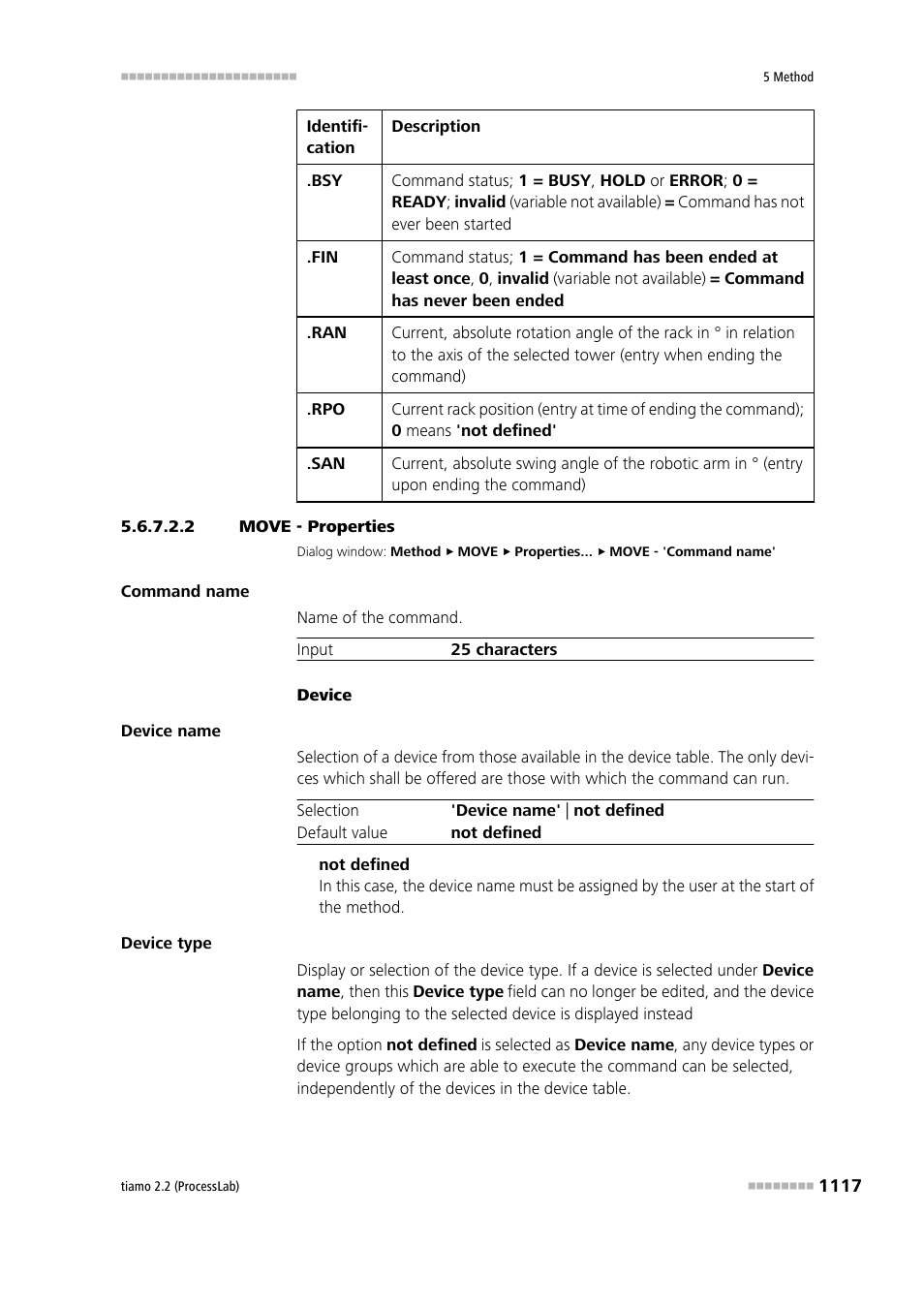 2 move - properties, Move - properties | Metrohm tiamo 2.2 (ProcessLab) User Manual | Page 1133 / 1644