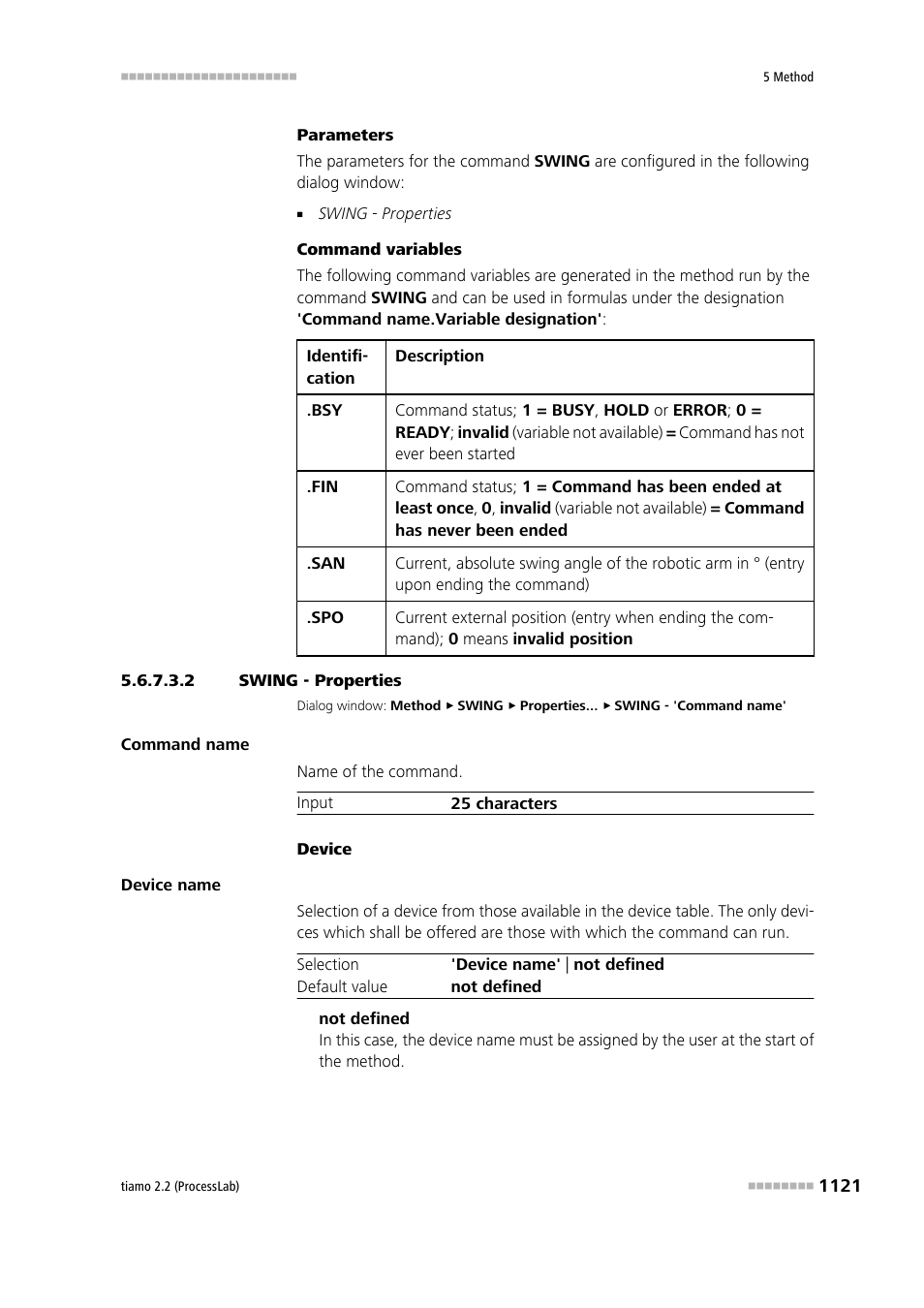 2 swing - properties | Metrohm tiamo 2.2 (ProcessLab) User Manual | Page 1137 / 1644