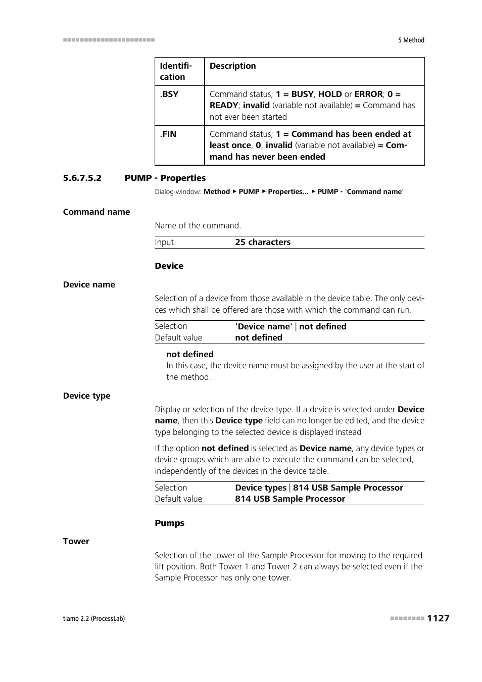 2 pump - properties | Metrohm tiamo 2.2 (ProcessLab) User Manual | Page 1143 / 1644