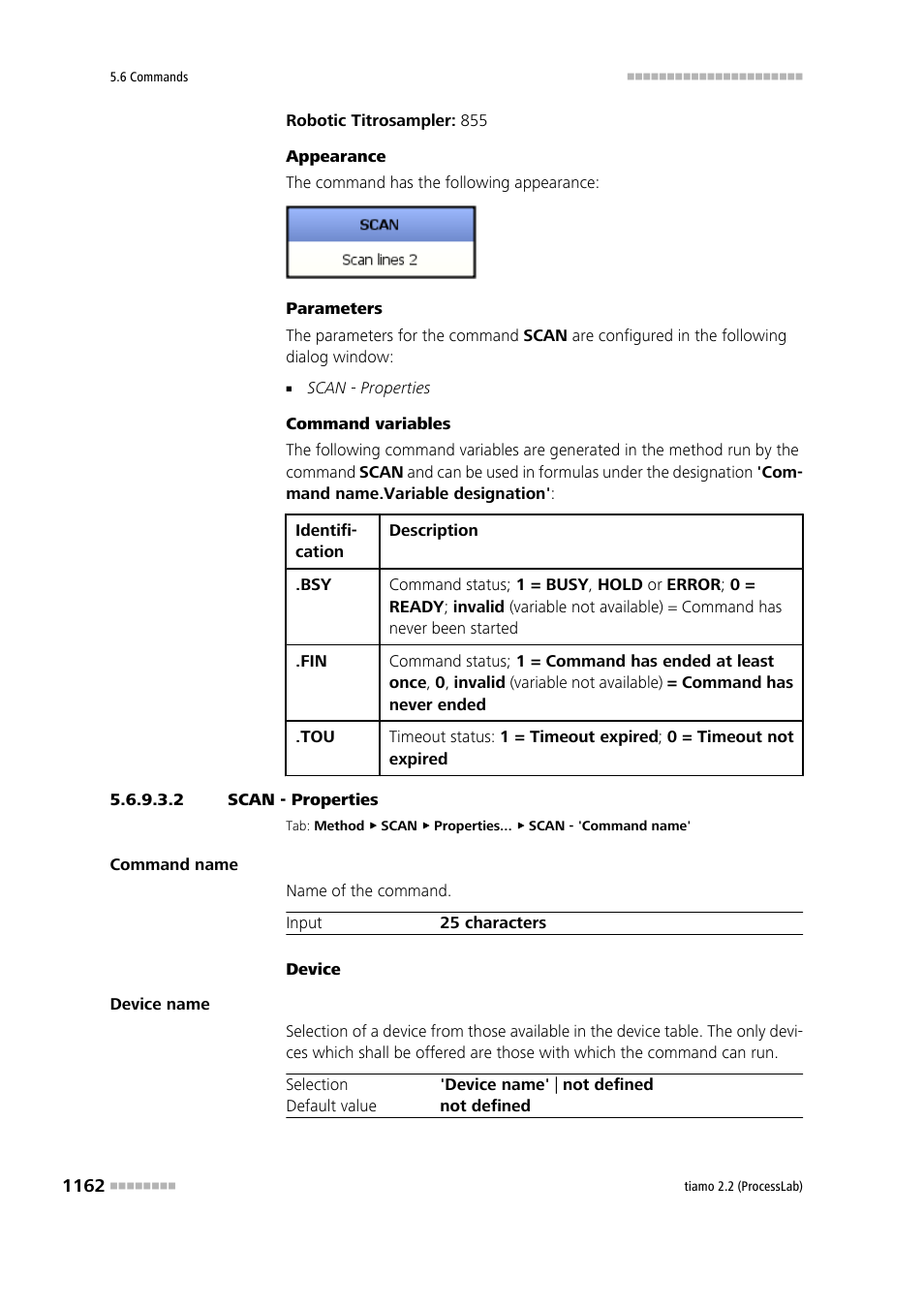 2 scan - properties | Metrohm tiamo 2.2 (ProcessLab) User Manual | Page 1178 / 1644