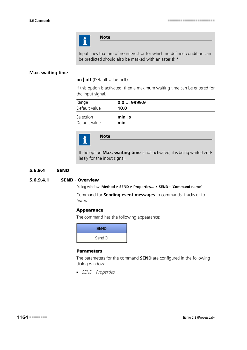 4 send, 1 send - overview, Send | Metrohm tiamo 2.2 (ProcessLab) User Manual | Page 1180 / 1644