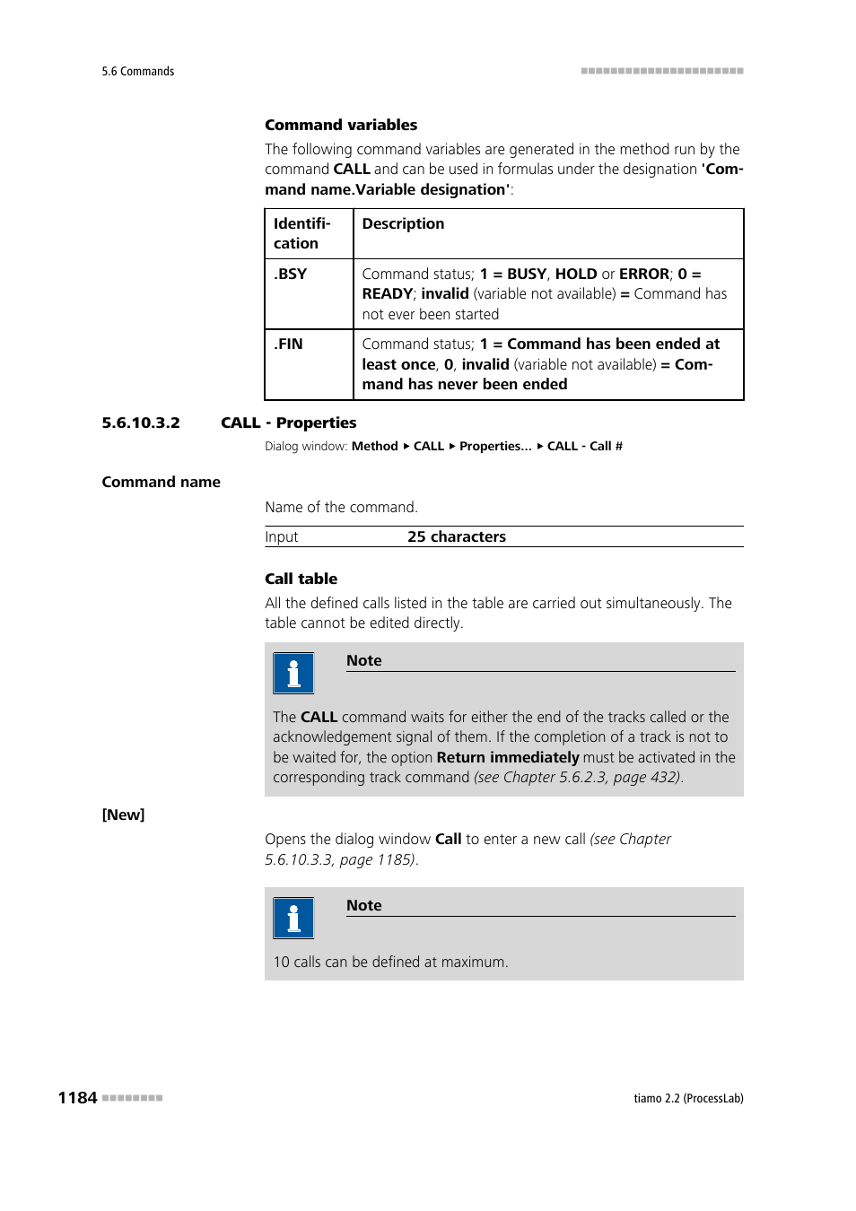 2 call - properties | Metrohm tiamo 2.2 (ProcessLab) User Manual | Page 1200 / 1644