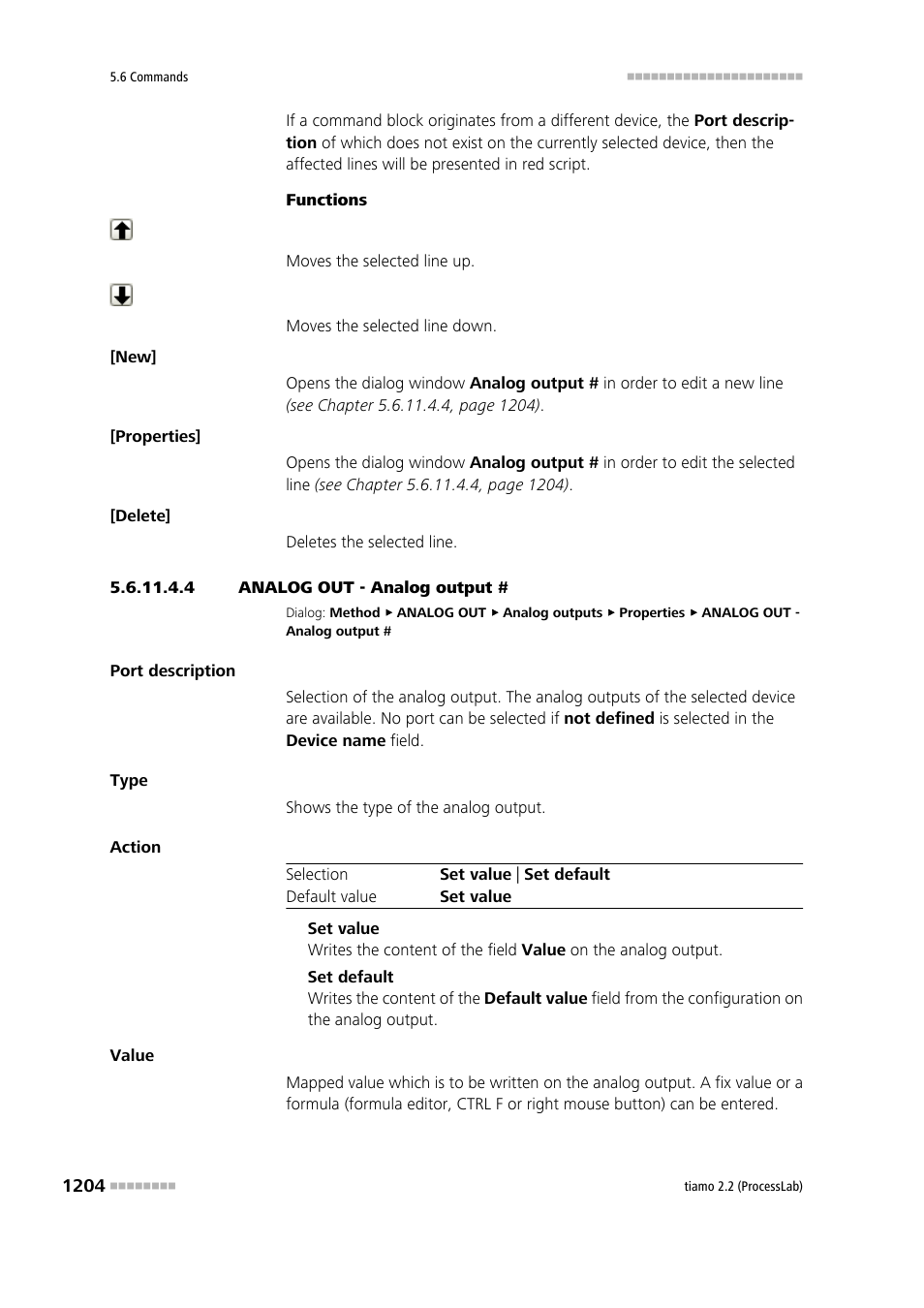 4 analog out - analog output | Metrohm tiamo 2.2 (ProcessLab) User Manual | Page 1220 / 1644