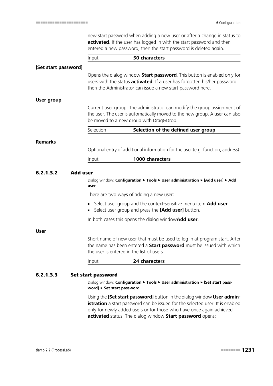 2 add user, 3 set start password, Add user | Set start password for new user | Metrohm tiamo 2.2 (ProcessLab) User Manual | Page 1247 / 1644