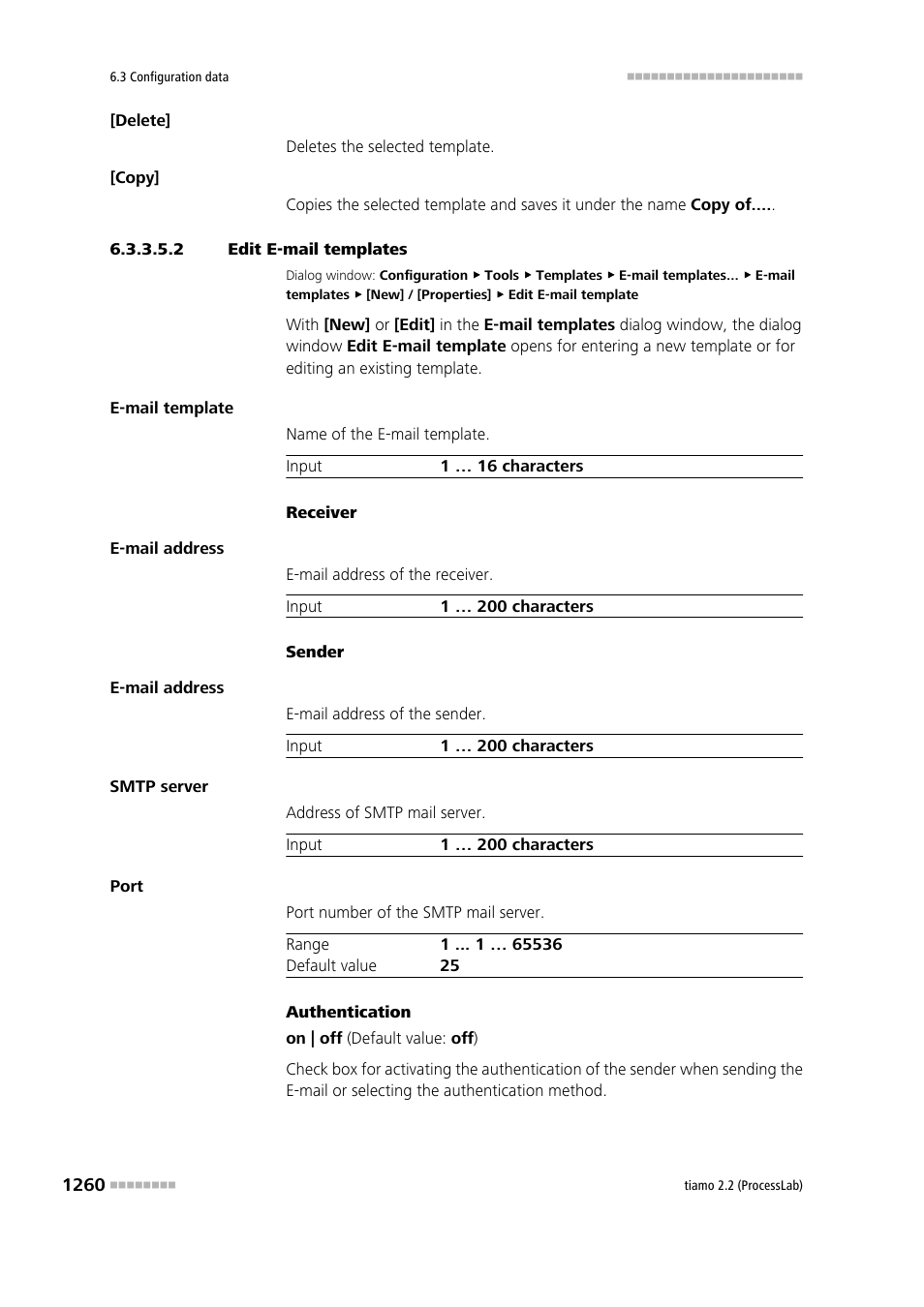 2 edit e-mail templates | Metrohm tiamo 2.2 (ProcessLab) User Manual | Page 1276 / 1644