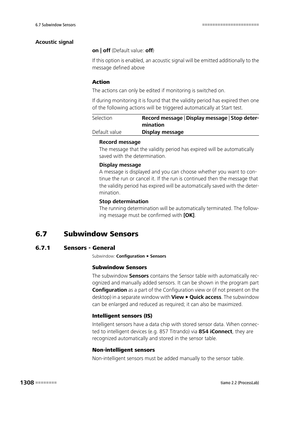 7 subwindow sensors, 1 sensors - general, Subwindow sensors 8 | Sensors - general 8, Sensoren | Metrohm tiamo 2.2 (ProcessLab) User Manual | Page 1324 / 1644