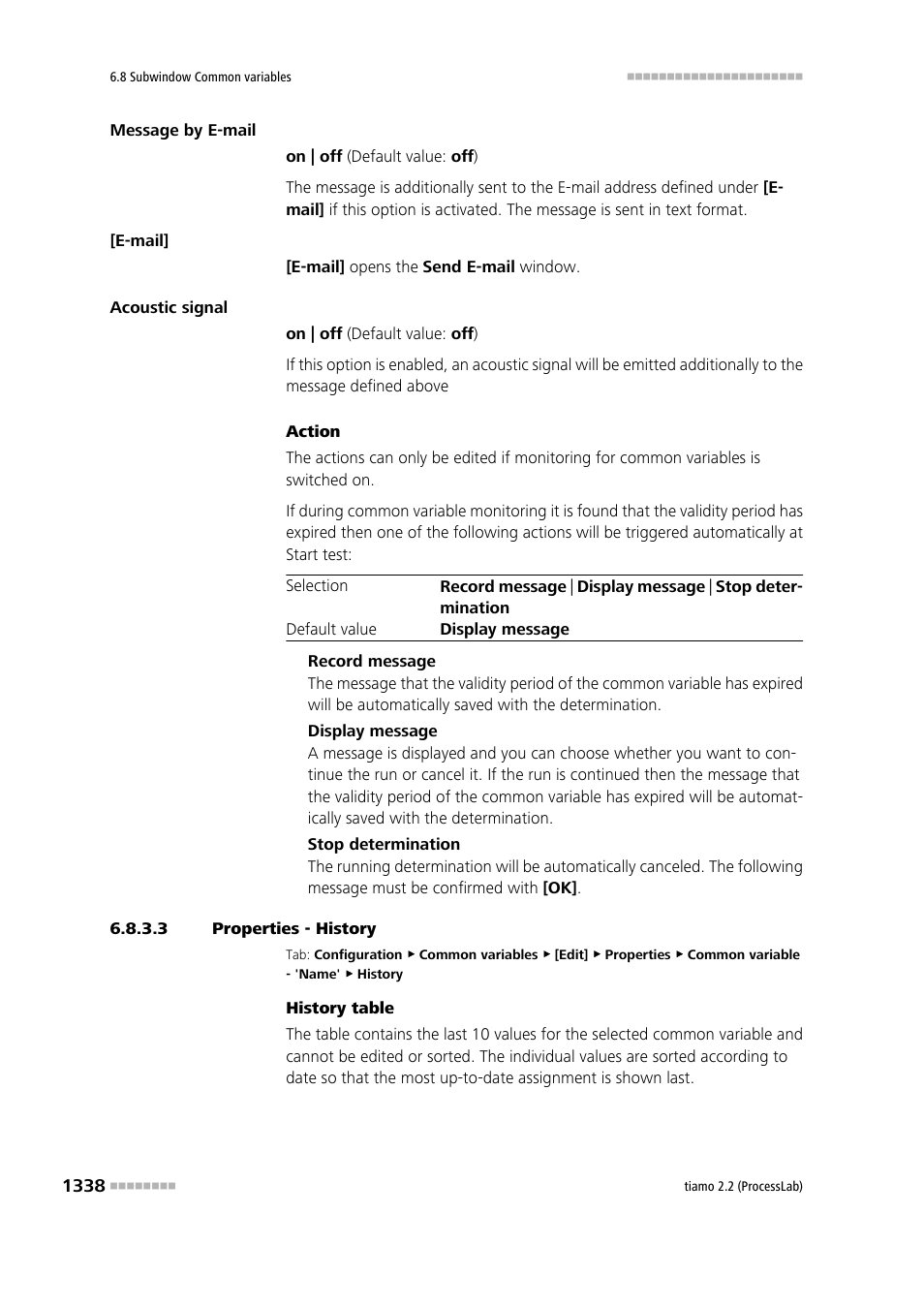 3 properties - history | Metrohm tiamo 2.2 (ProcessLab) User Manual | Page 1354 / 1644