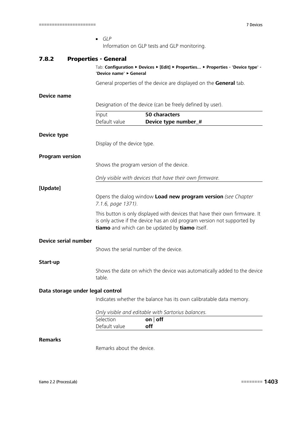 2 properties - general | Metrohm tiamo 2.2 (ProcessLab) User Manual | Page 1419 / 1644