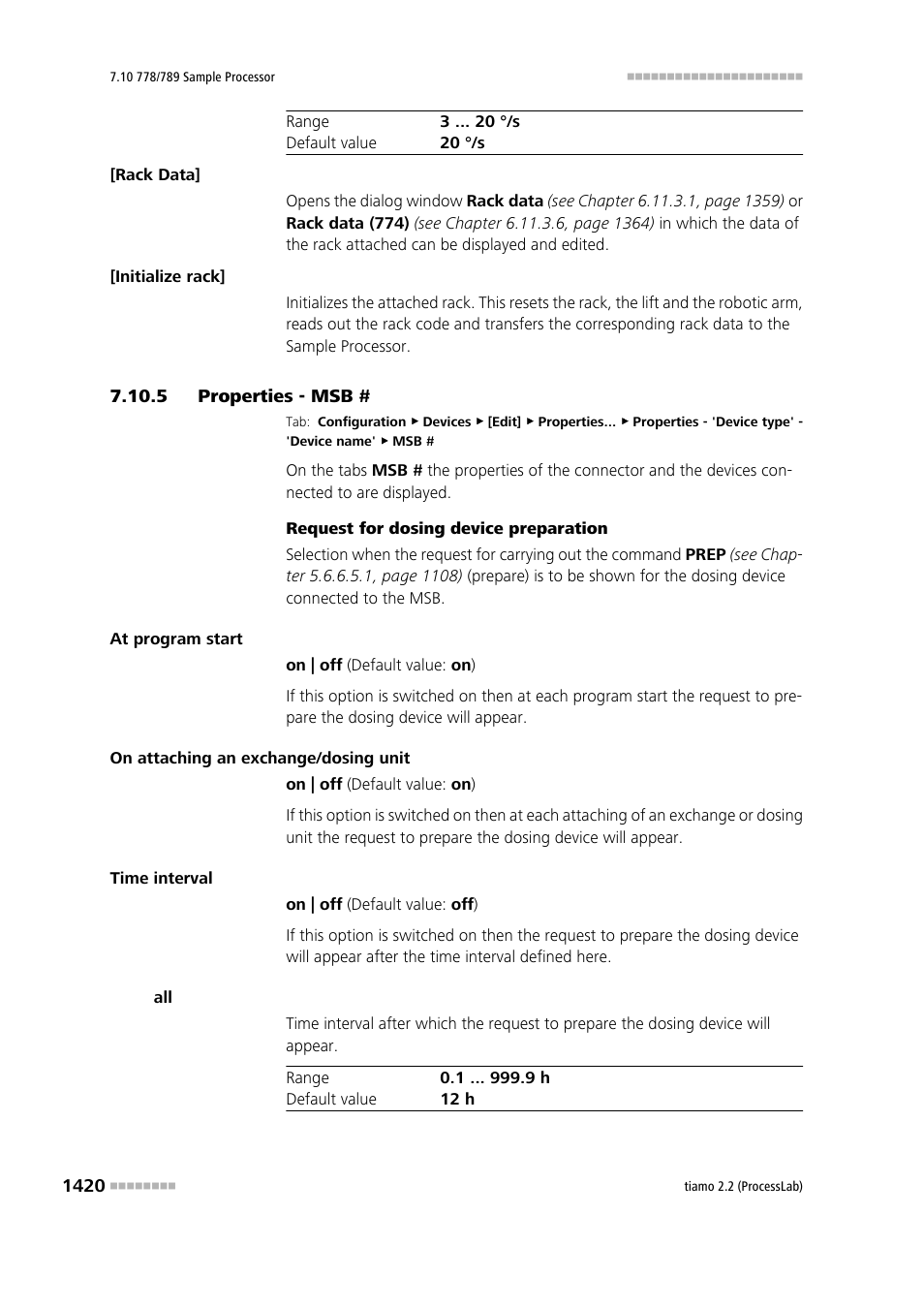 5 properties - msb | Metrohm tiamo 2.2 (ProcessLab) User Manual | Page 1436 / 1644