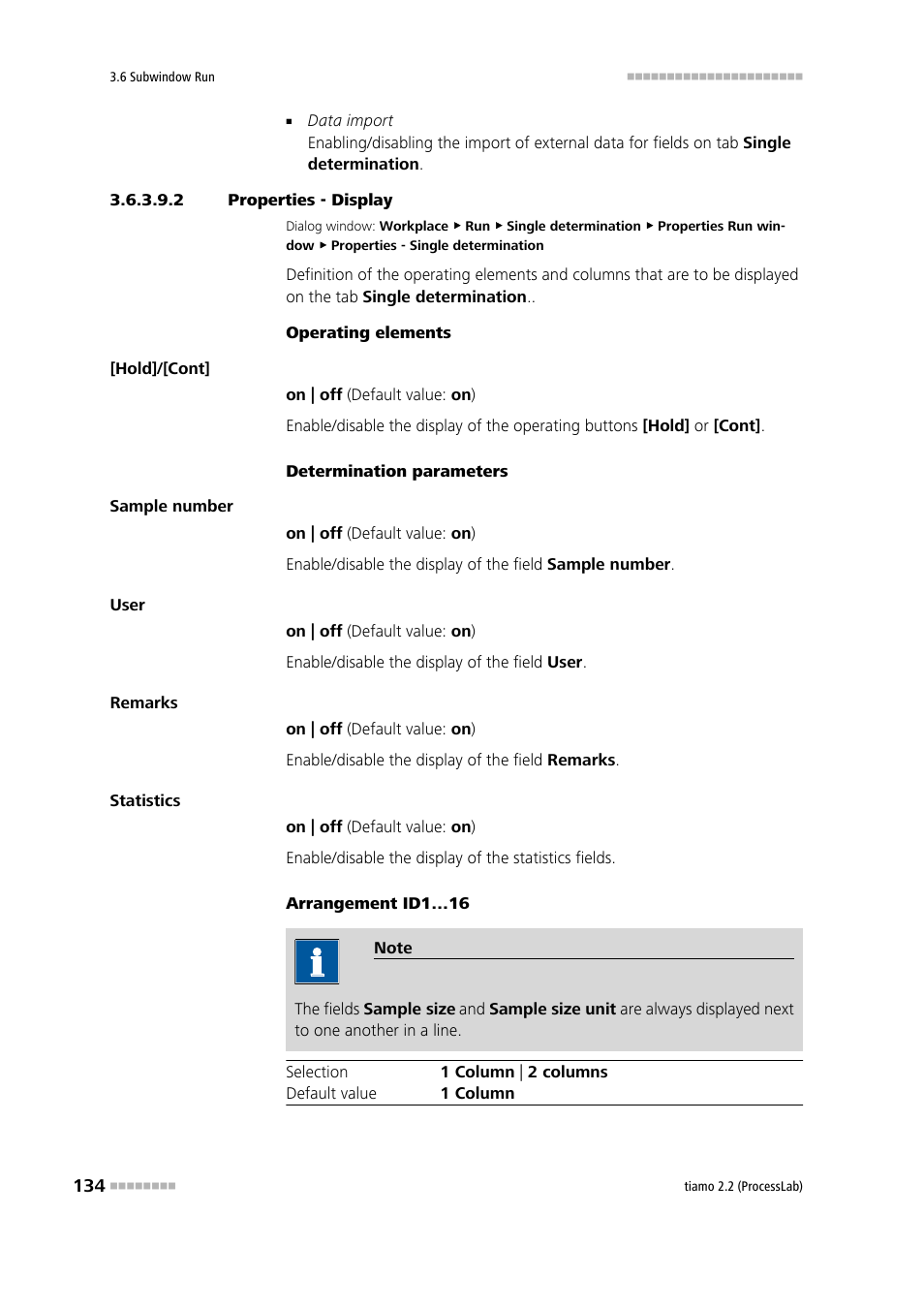 2 properties - display | Metrohm tiamo 2.2 (ProcessLab) User Manual | Page 150 / 1644