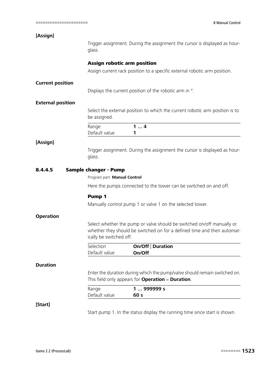 5 sample changer - pump, Pump | Metrohm tiamo 2.2 (ProcessLab) User Manual | Page 1539 / 1644