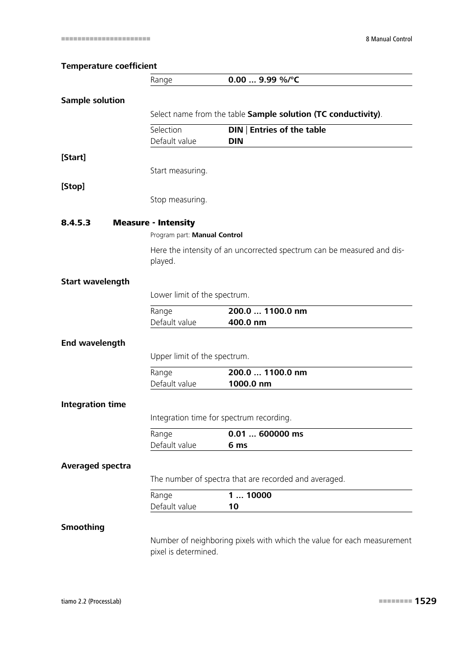 3 measure - intensity | Metrohm tiamo 2.2 (ProcessLab) User Manual | Page 1545 / 1644