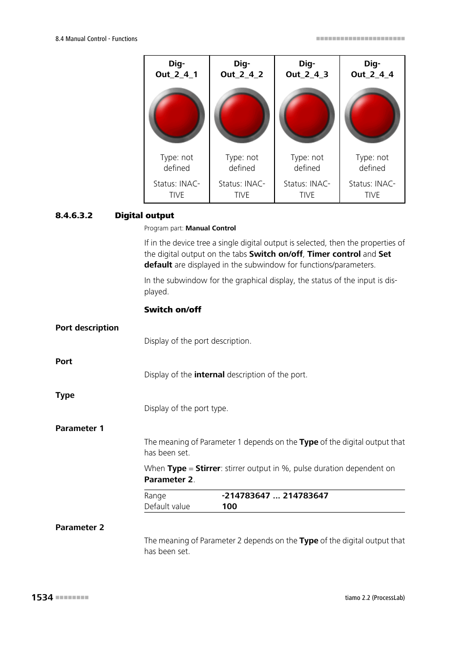 2 digital output | Metrohm tiamo 2.2 (ProcessLab) User Manual | Page 1550 / 1644
