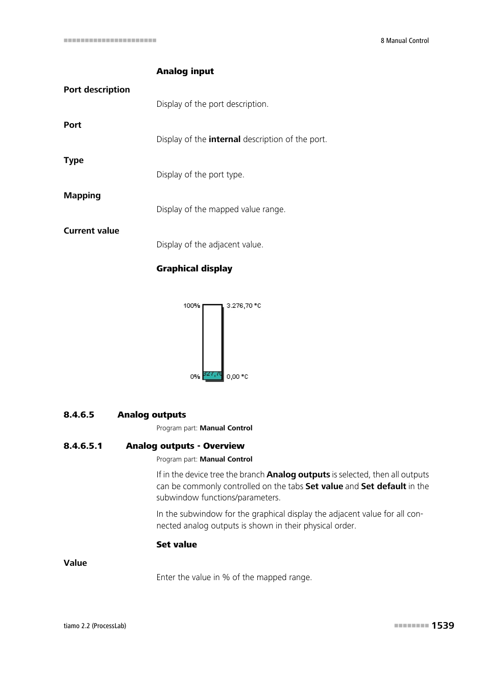 5 analog outputs, 1 analog outputs - overview | Metrohm tiamo 2.2 (ProcessLab) User Manual | Page 1555 / 1644