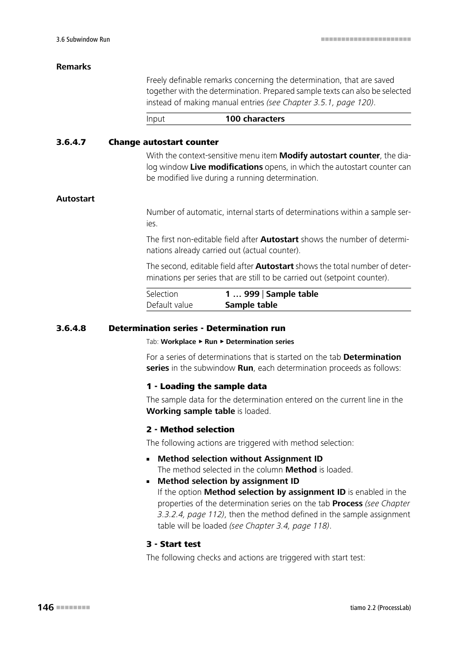 7 change autostart counter, 8 determination series - determination run | Metrohm tiamo 2.2 (ProcessLab) User Manual | Page 162 / 1644