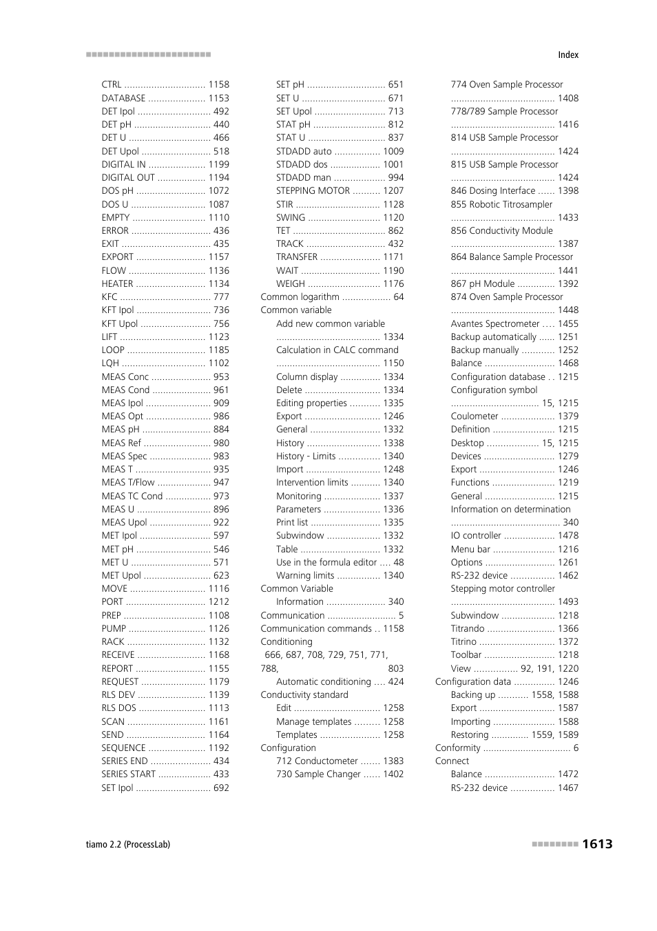 Metrohm tiamo 2.2 (ProcessLab) User Manual | Page 1629 / 1644