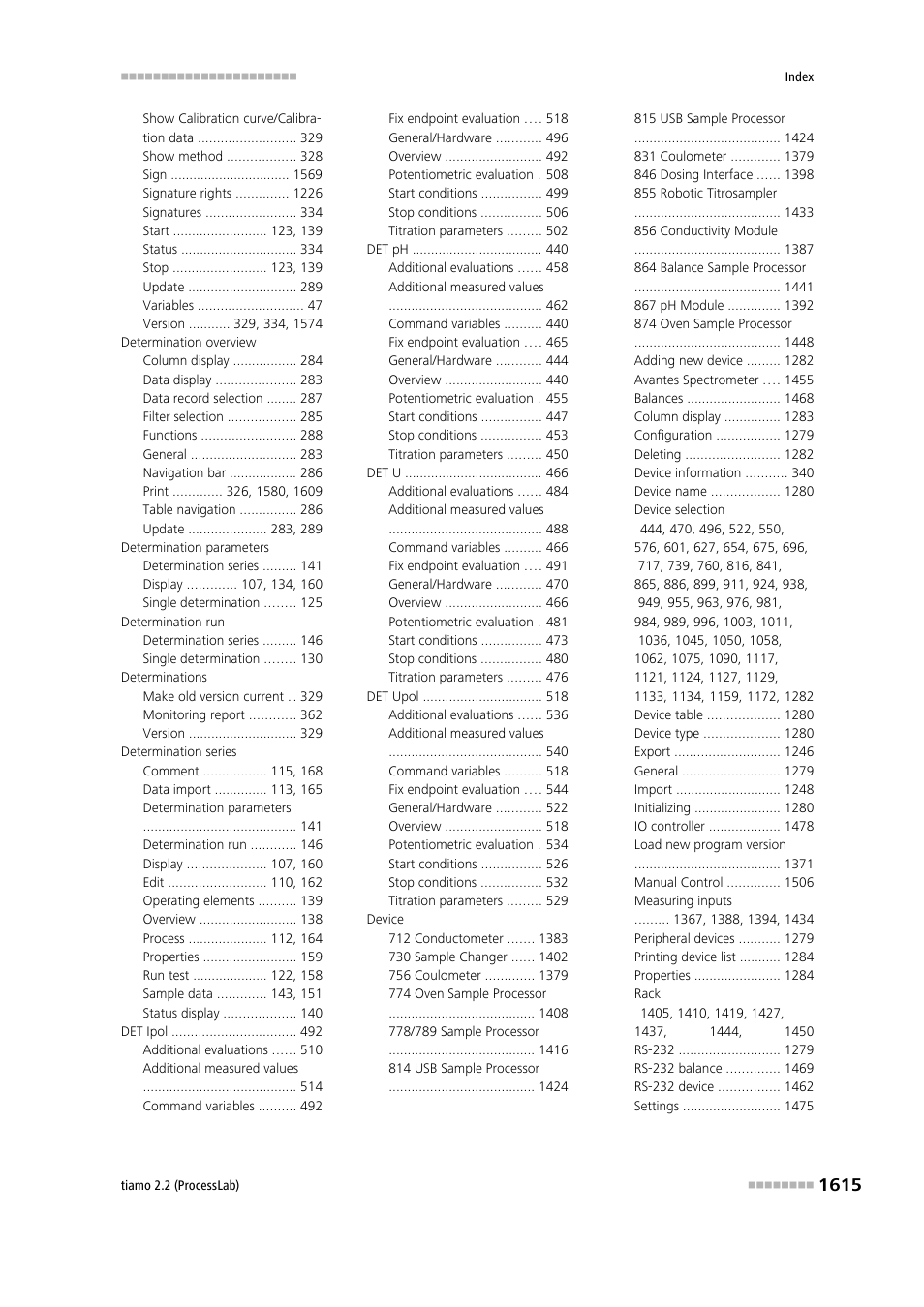 Metrohm tiamo 2.2 (ProcessLab) User Manual | Page 1631 / 1644