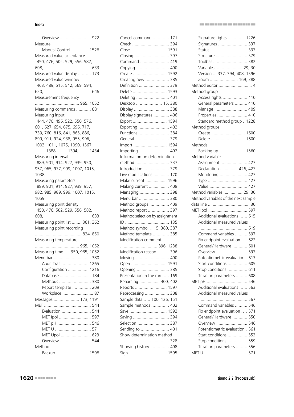 Metrohm tiamo 2.2 (ProcessLab) User Manual | Page 1636 / 1644