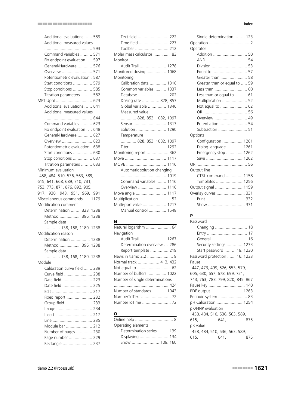 Metrohm tiamo 2.2 (ProcessLab) User Manual | Page 1637 / 1644