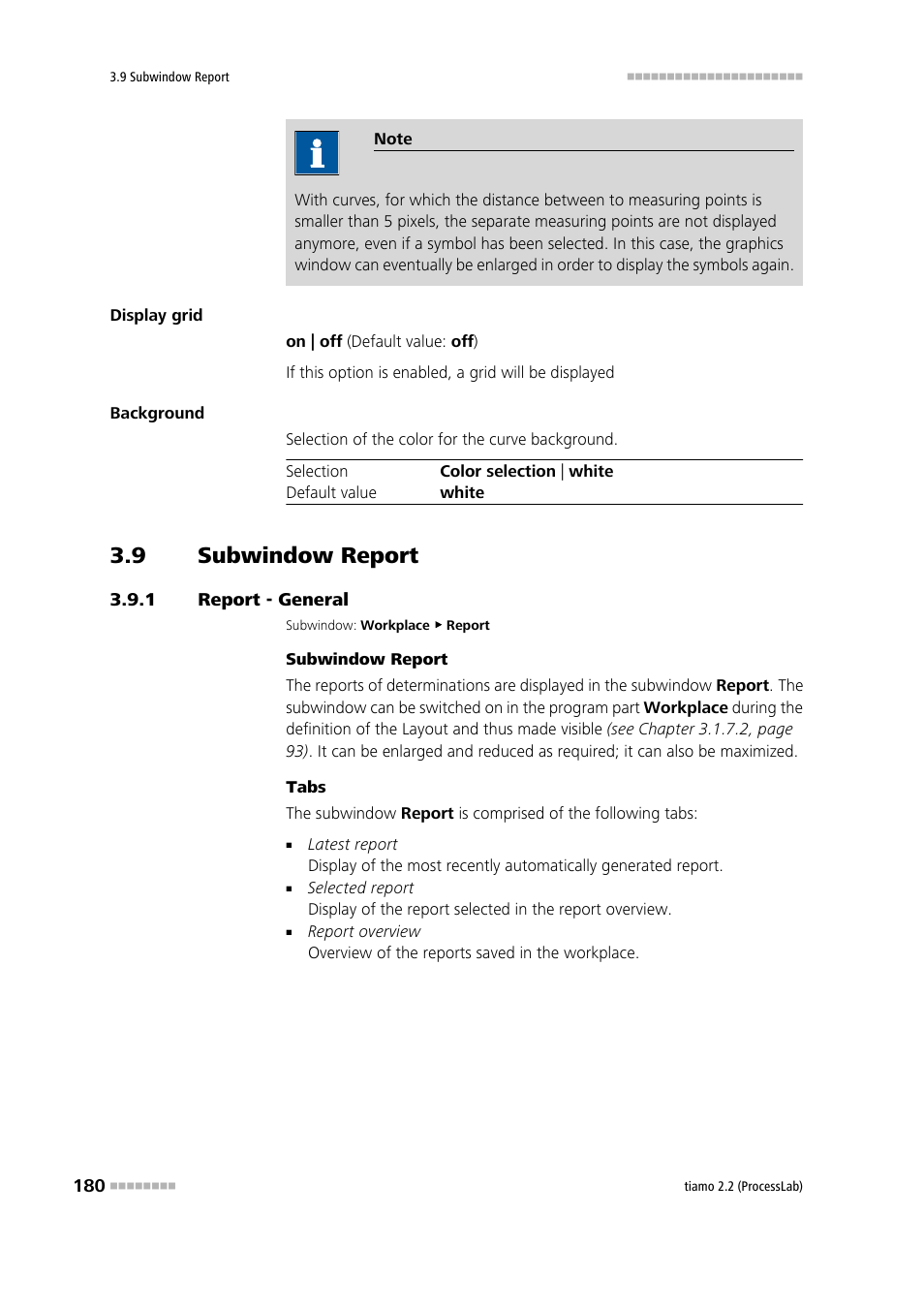 9 subwindow report, 1 report - general, Subwindow report | Report - general, Report | Metrohm tiamo 2.2 (ProcessLab) User Manual | Page 196 / 1644