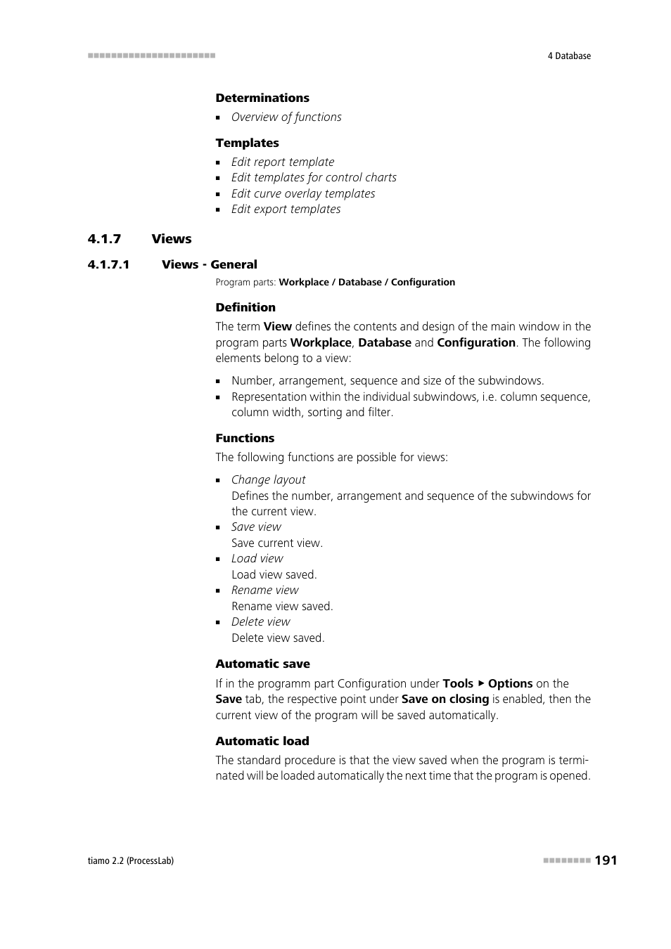 7 views, 1 views - general | Metrohm tiamo 2.2 (ProcessLab) User Manual | Page 207 / 1644