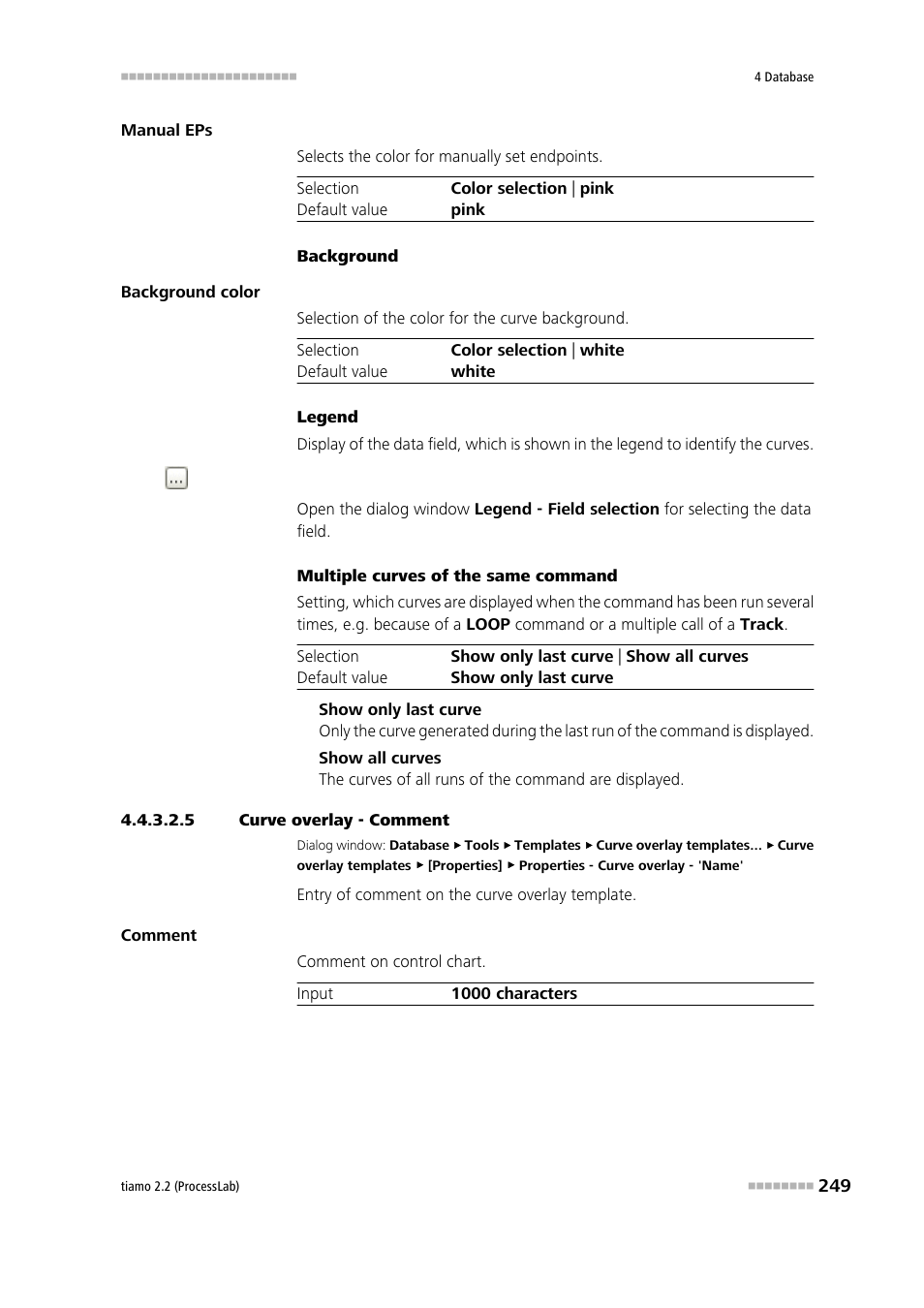 5 curve overlay - comment, Comment | Metrohm tiamo 2.2 (ProcessLab) User Manual | Page 265 / 1644