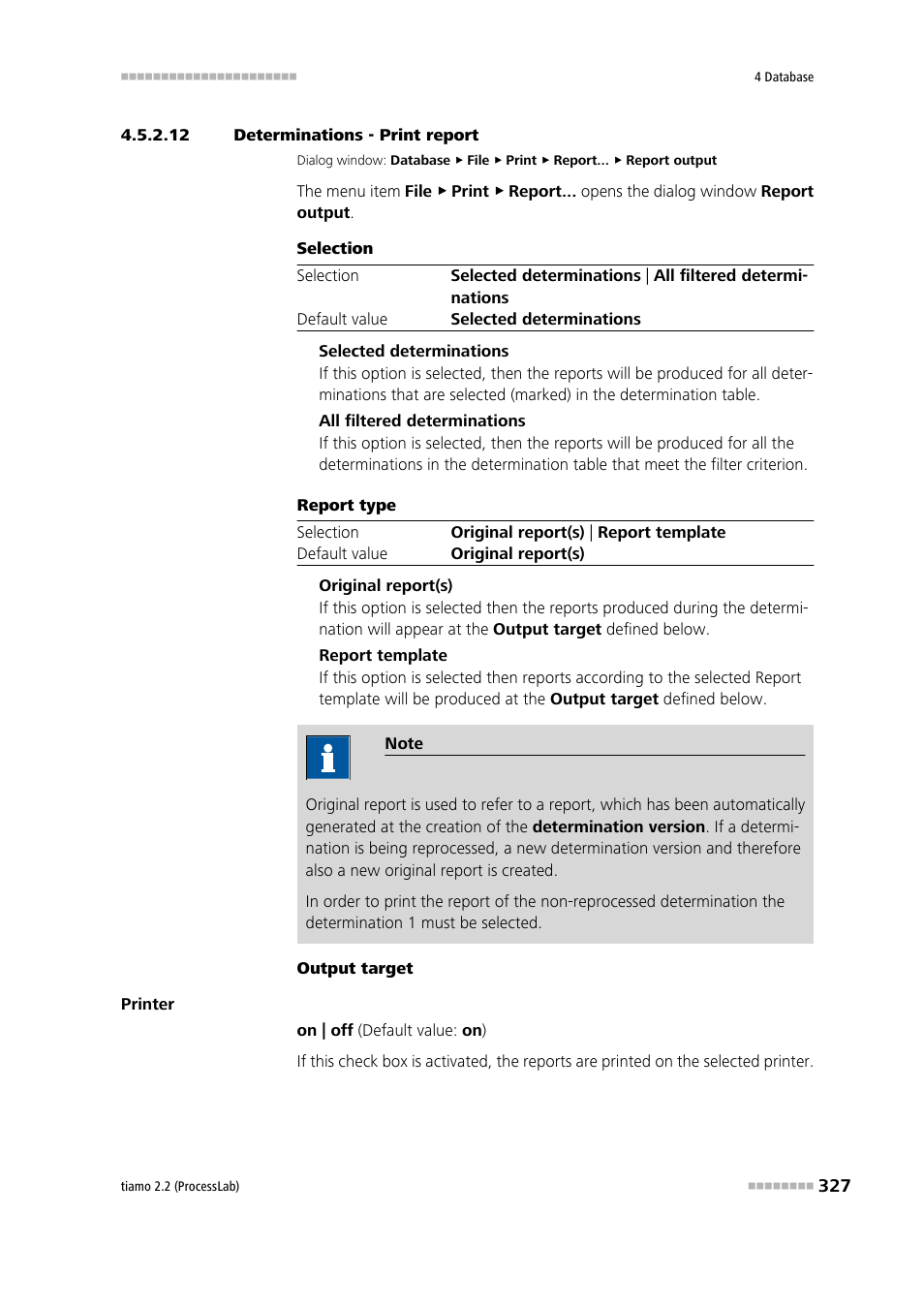 12 determinations - print report, Determinations - print report | Metrohm tiamo 2.2 (ProcessLab) User Manual | Page 343 / 1644