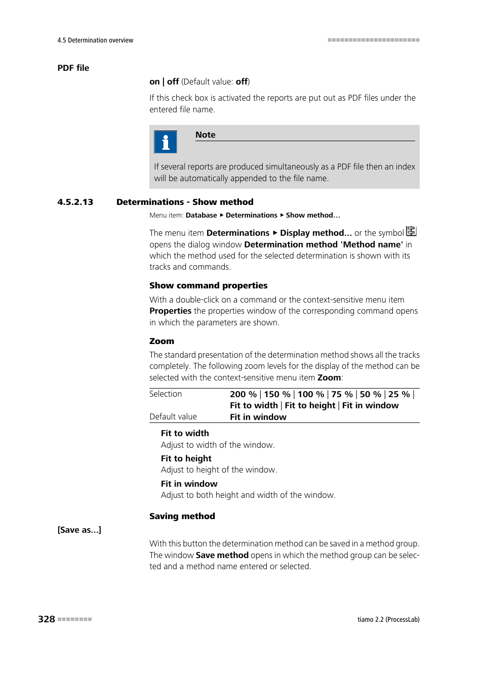13 determinations - show method, Display determinations method | Metrohm tiamo 2.2 (ProcessLab) User Manual | Page 344 / 1644