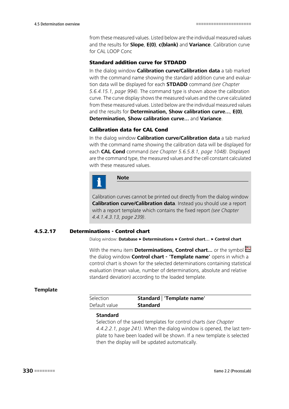 17 determinations - control chart, Determinations - control chart | Metrohm tiamo 2.2 (ProcessLab) User Manual | Page 346 / 1644