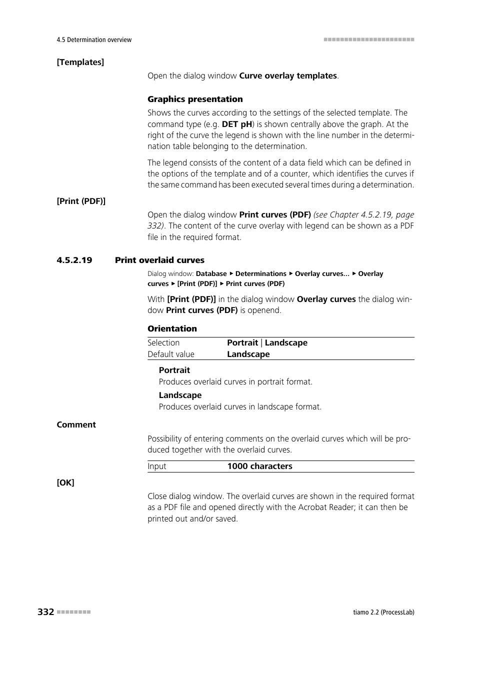 19 print overlaid curves, Print overlaid curves | Metrohm tiamo 2.2 (ProcessLab) User Manual | Page 348 / 1644