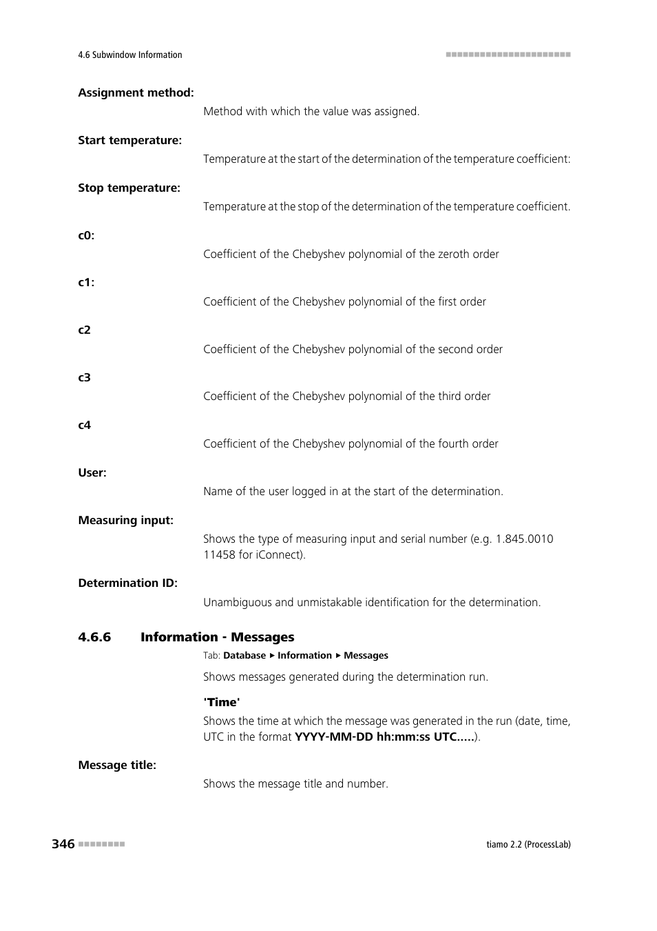 6 information - messages, Information - messages | Metrohm tiamo 2.2 (ProcessLab) User Manual | Page 362 / 1644