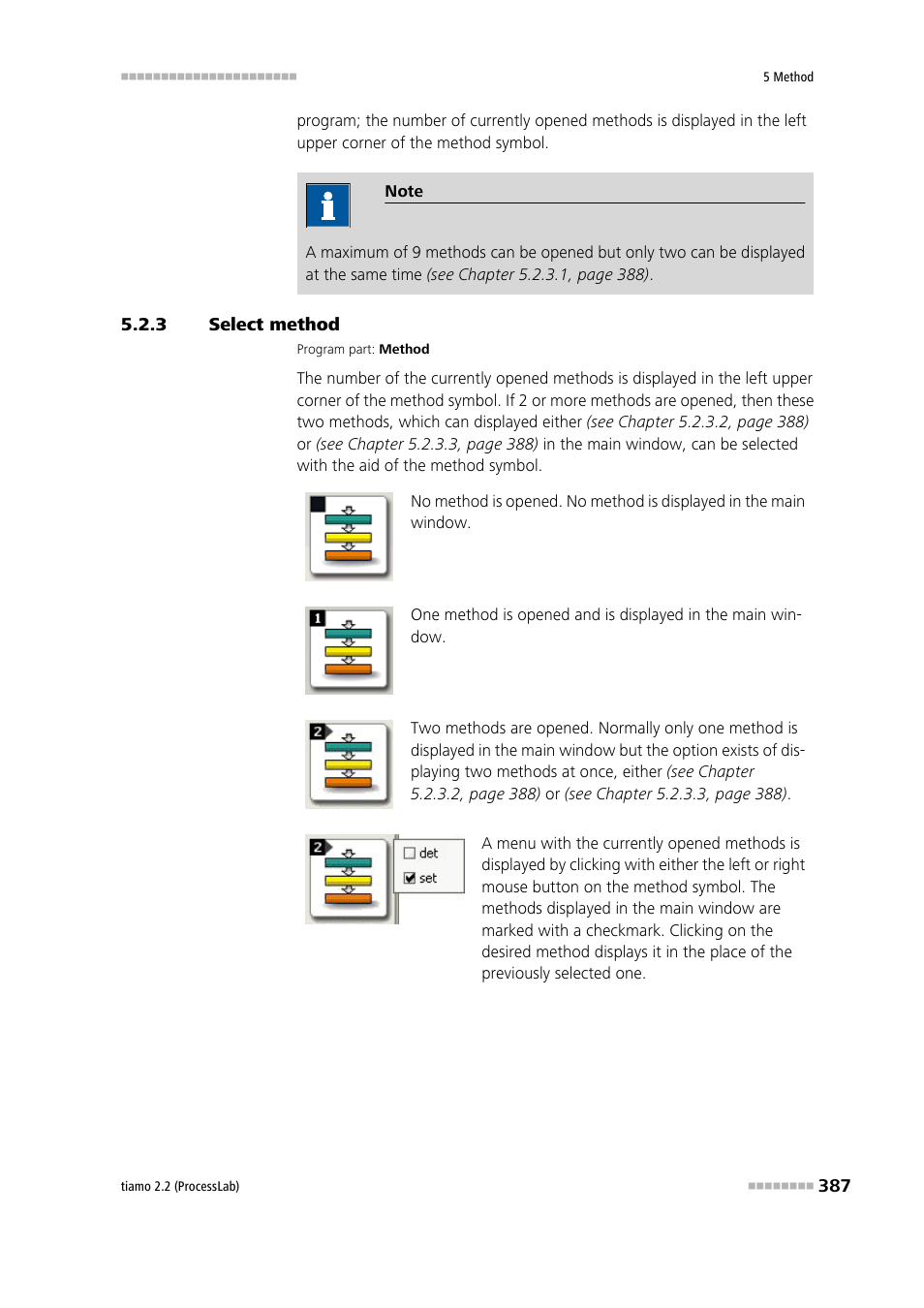 3 select method, Select method | Metrohm tiamo 2.2 (ProcessLab) User Manual | Page 403 / 1644