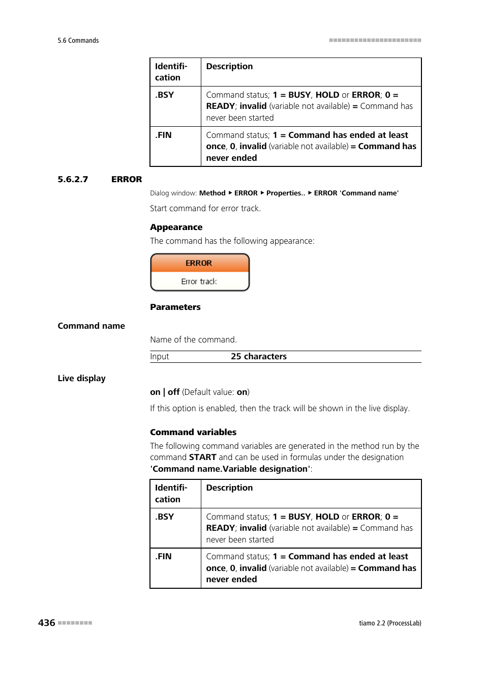 7 error, Error | Metrohm tiamo 2.2 (ProcessLab) User Manual | Page 452 / 1644