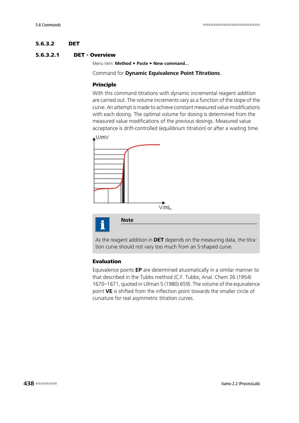 2 det, 1 det - overview | Metrohm tiamo 2.2 (ProcessLab) User Manual | Page 454 / 1644