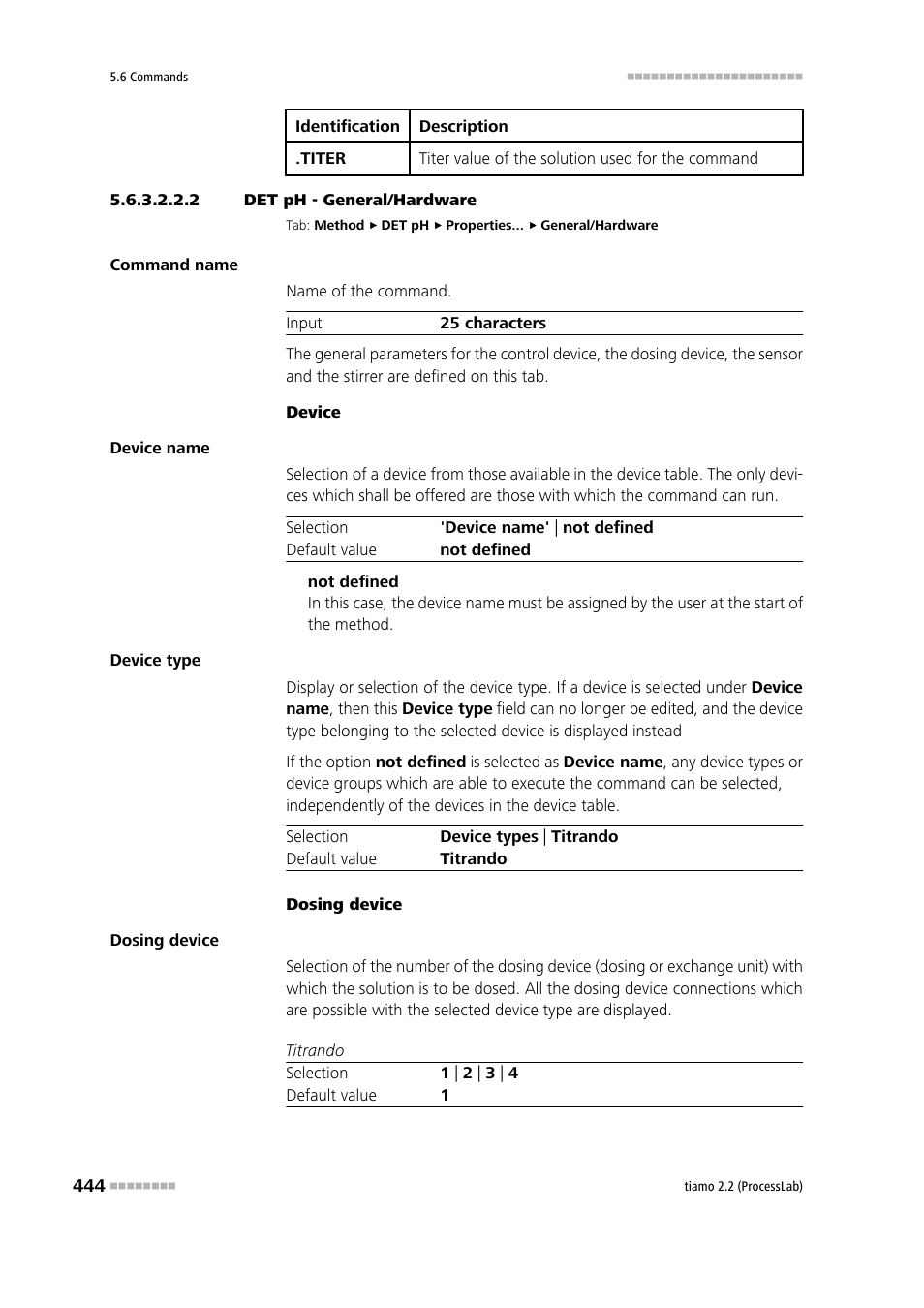 2 det ph - general/hardware, General/hardware | Metrohm tiamo 2.2 (ProcessLab) User Manual | Page 460 / 1644