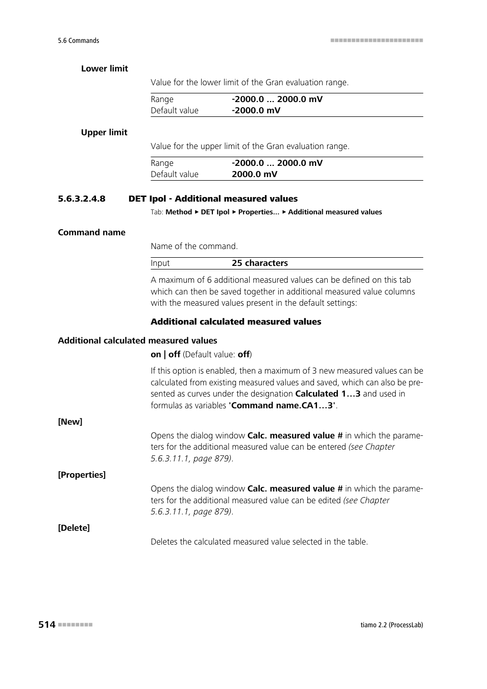 8 det ipol - additional measured values | Metrohm tiamo 2.2 (ProcessLab) User Manual | Page 530 / 1644