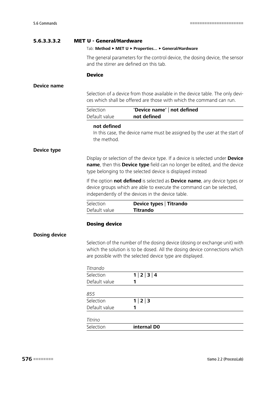 2 met u - general/hardware, General/hardware | Metrohm tiamo 2.2 (ProcessLab) User Manual | Page 592 / 1644