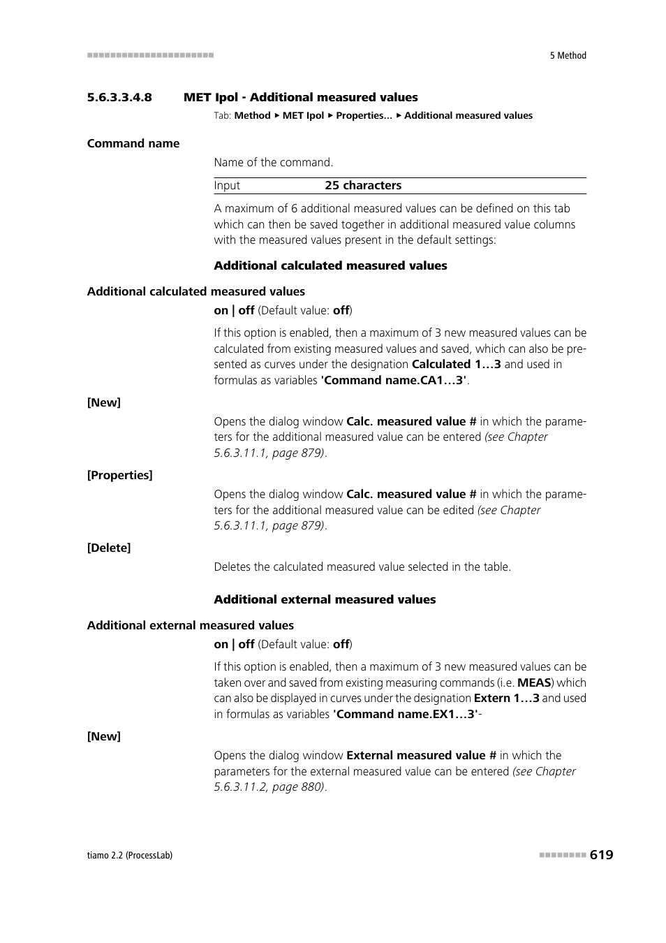 8 met ipol - additional measured values, Additional measured values | Metrohm tiamo 2.2 (ProcessLab) User Manual | Page 635 / 1644